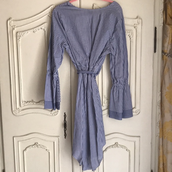 $11 flash sale (24 hr) Blue & white pin stripe dress by a new day XXL - Picture 6 of 6